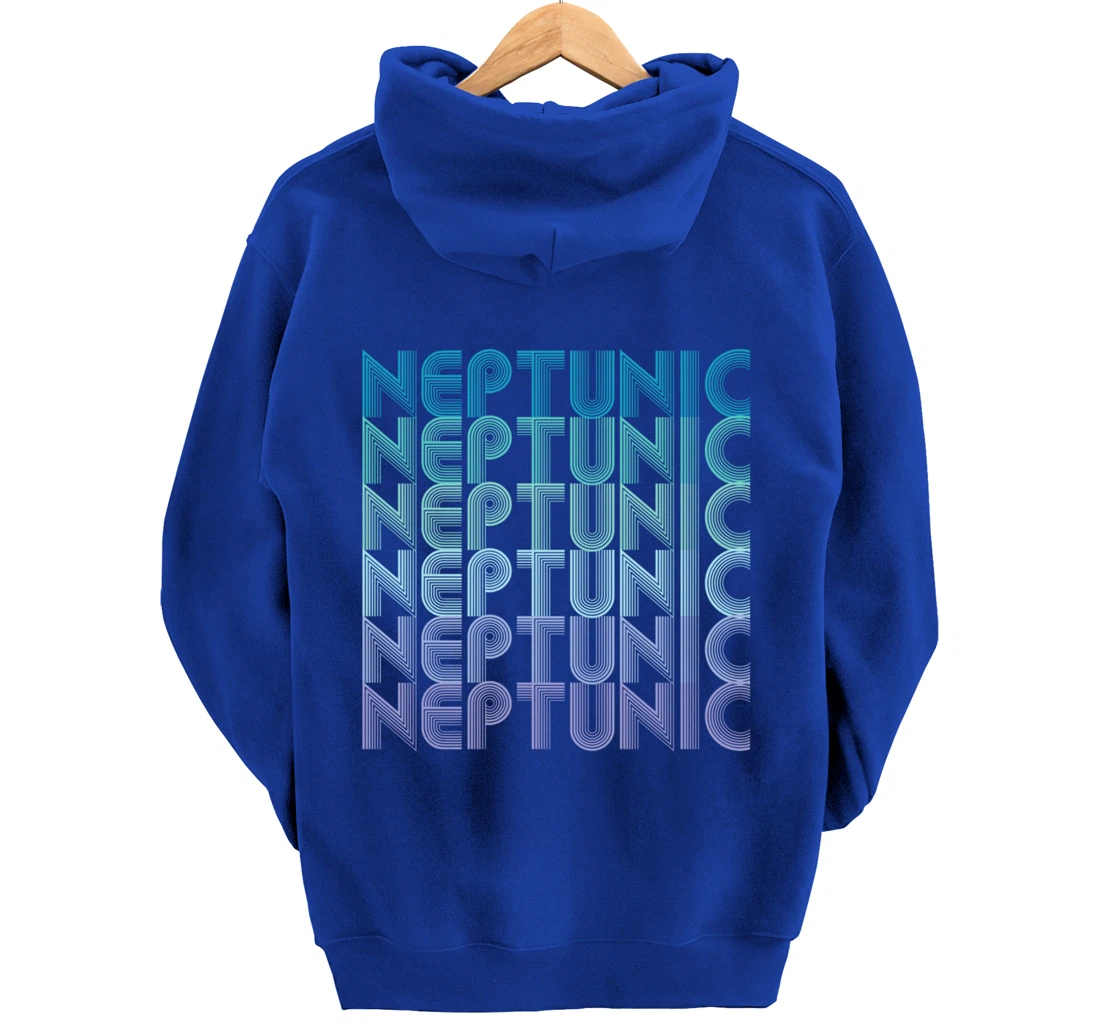 Neptunic (Nomascsexual) Pride Flag LGBTA Vintage Retro Pullover Hoodie