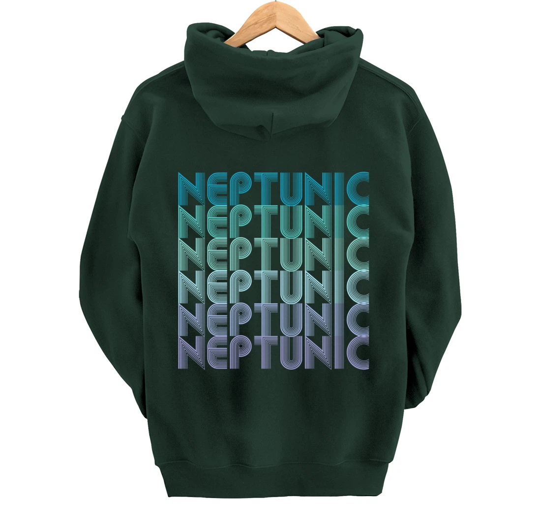 Neptunic (Nomascsexual) Pride Flag LGBTA Vintage Retro Pullover Hoodie