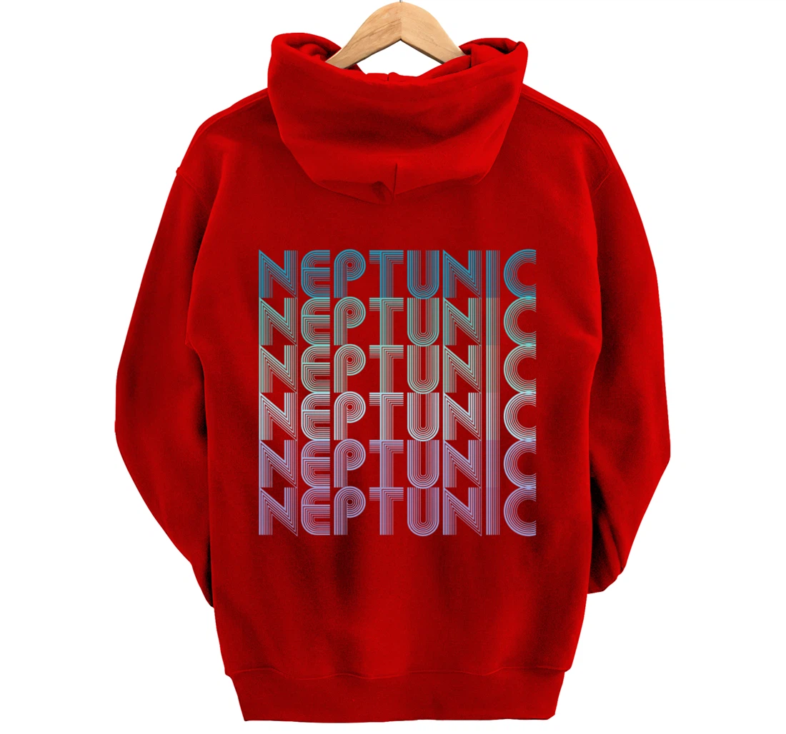 Neptunic (Nomascsexual) Pride Flag LGBTA Vintage Retro Pullover Hoodie
