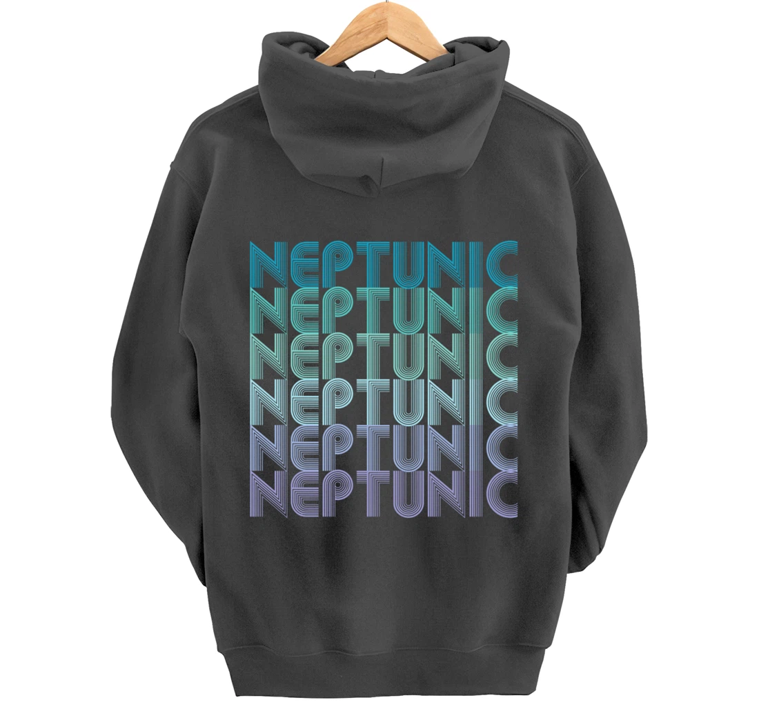 Neptunic (Nomascsexual) Pride Flag LGBTA Vintage Retro Pullover Hoodie