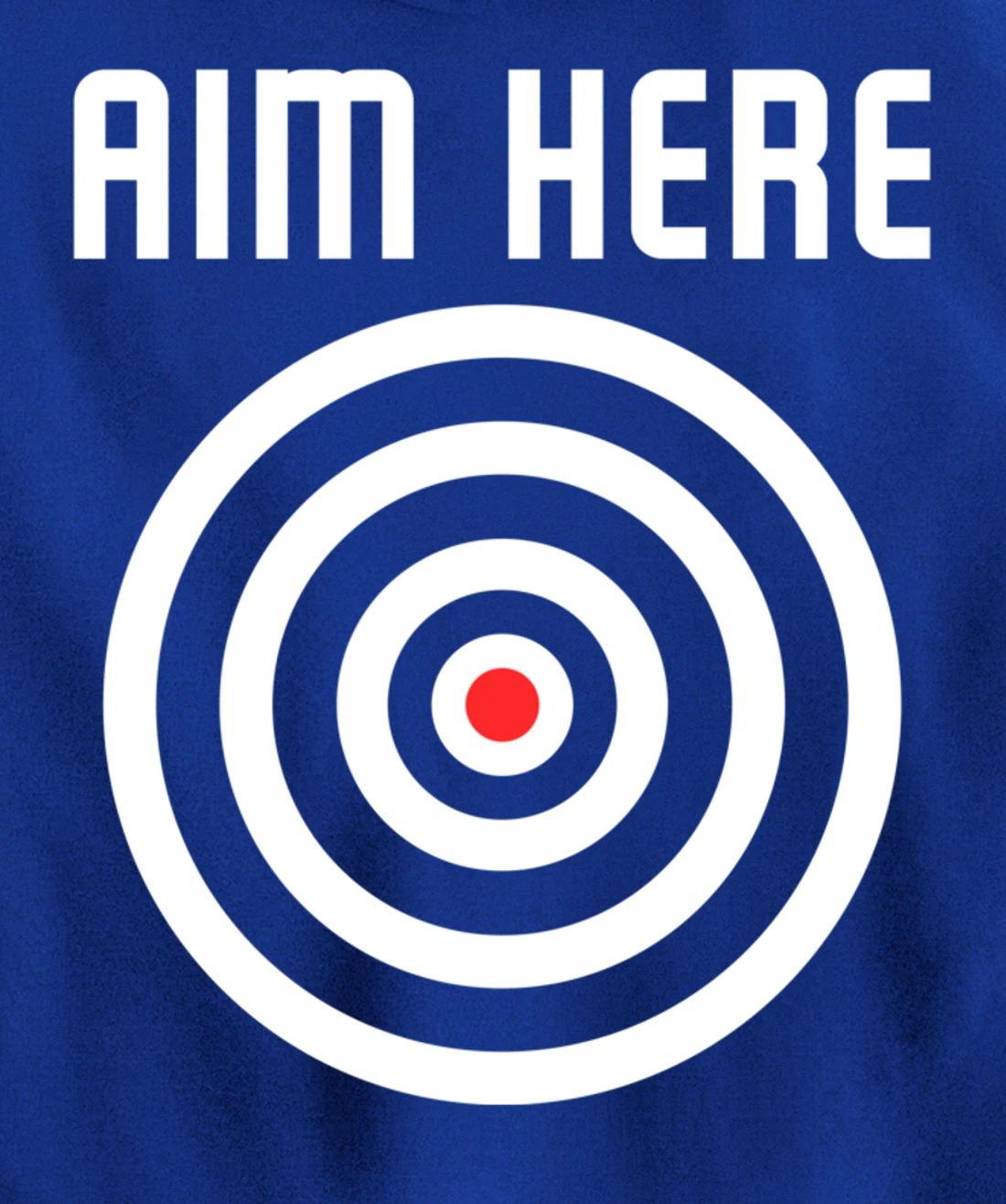 Bullseye Target Aim Here Darts Players Shooting Pullover Hoodie