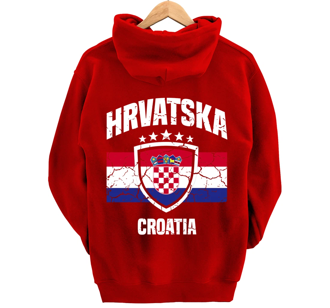 Hrvatska Croatia Croatian Pullover Hoodie