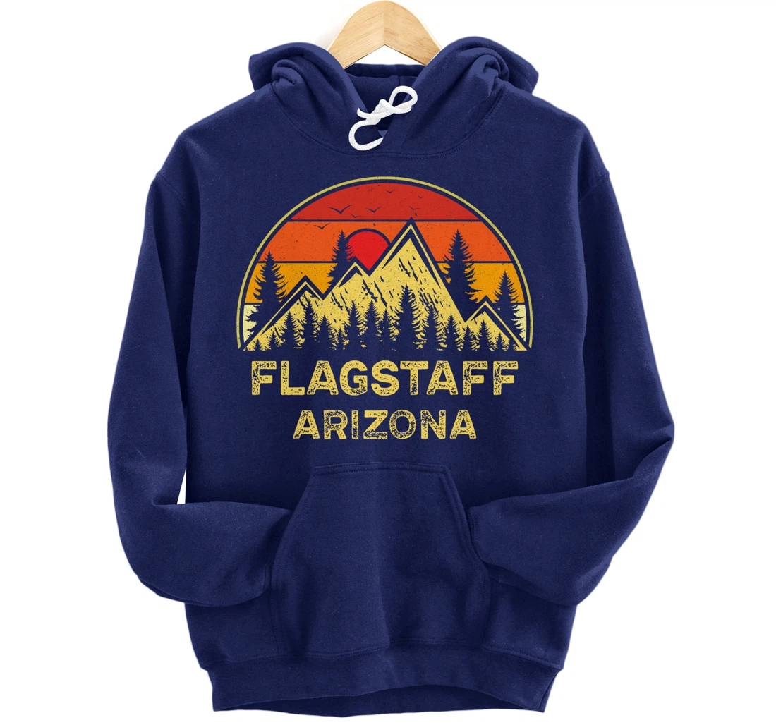 Vintage Flagstaff Arizona AZ Mountains Hiking Souvenir Pullover Hoodie