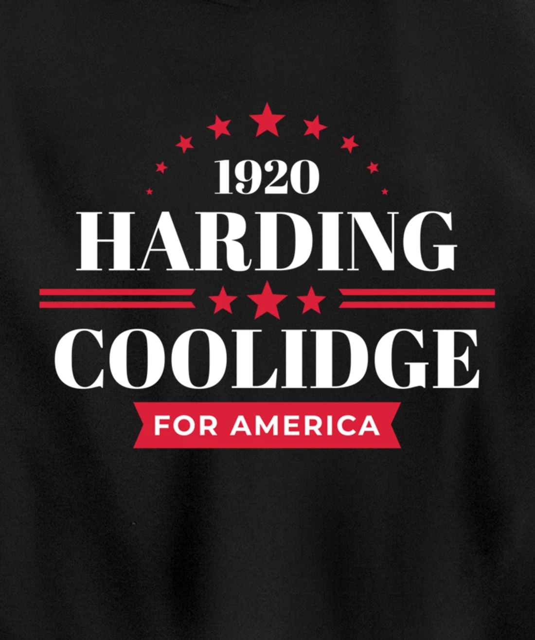 Warren Harding Calvin Coolidge Pullover Hoodie