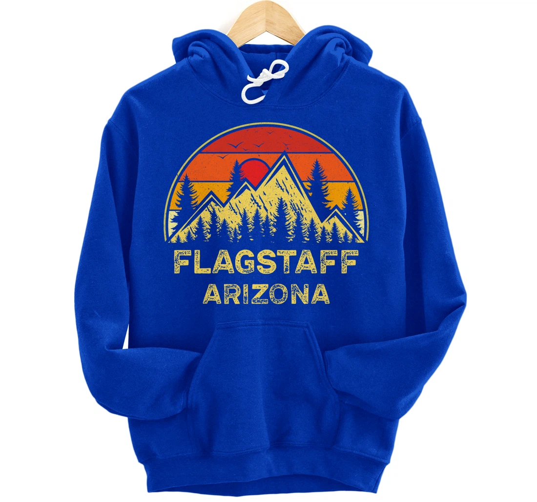 Vintage Flagstaff Arizona AZ Mountains Hiking Souvenir Pullover Hoodie