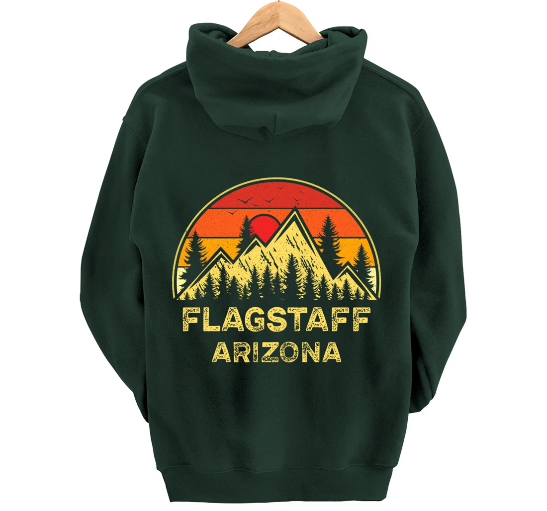 Vintage Flagstaff Arizona AZ Mountains Hiking Souvenir Pullover Hoodie