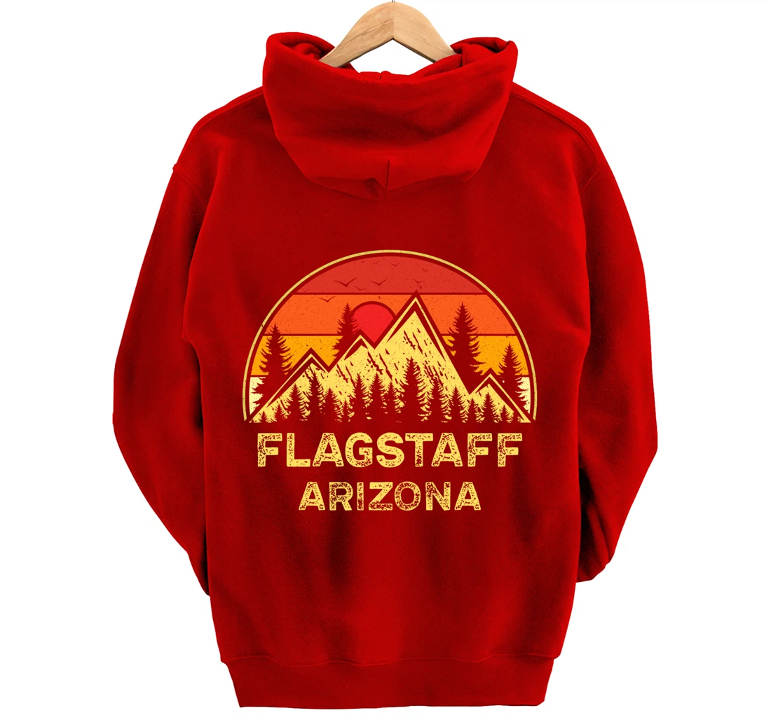 Vintage Flagstaff Arizona AZ Mountains Hiking Souvenir Pullover Hoodie