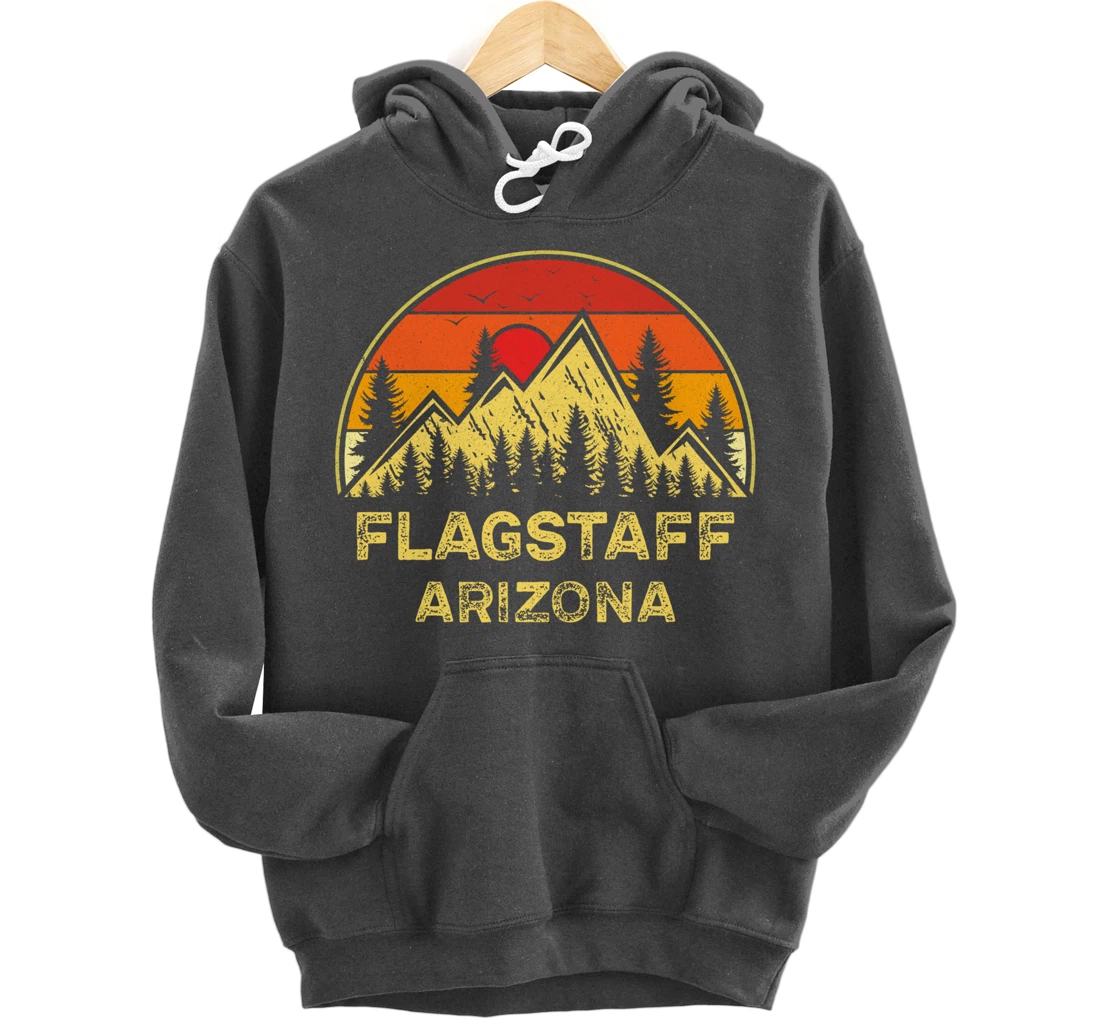 Vintage Flagstaff Arizona AZ Mountains Hiking Souvenir Pullover Hoodie