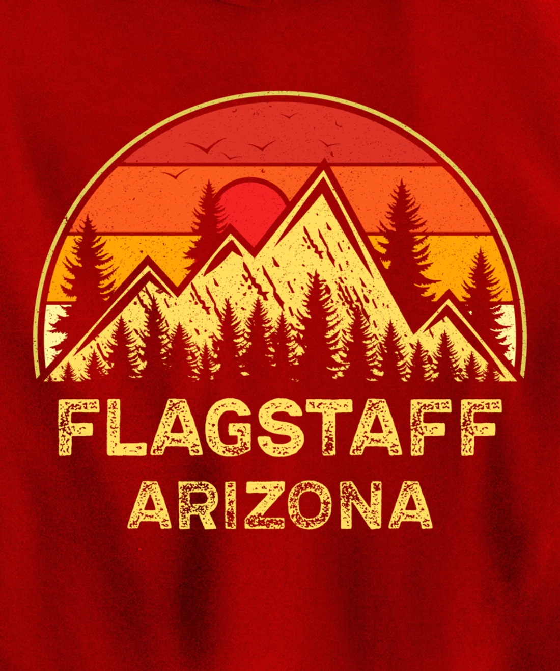 Vintage Flagstaff Arizona AZ Mountains Hiking Souvenir Pullover Hoodie