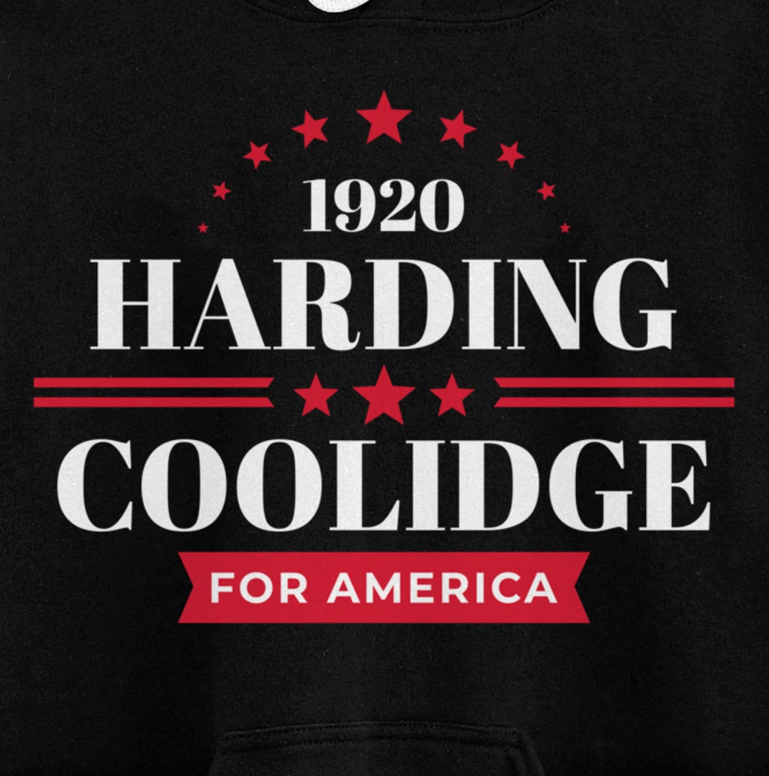 Warren Harding Calvin Coolidge Pullover Hoodie