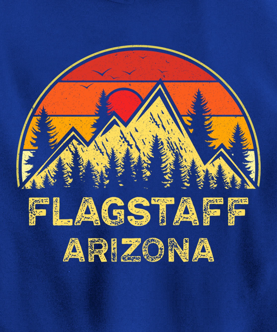 Vintage Flagstaff Arizona AZ Mountains Hiking Souvenir Pullover Hoodie