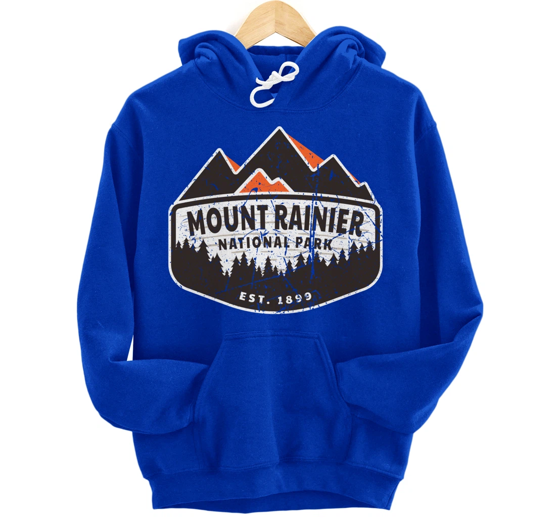 Vintage Mount Rainier National Park Washington Est. 1899 Pullover Hoodie