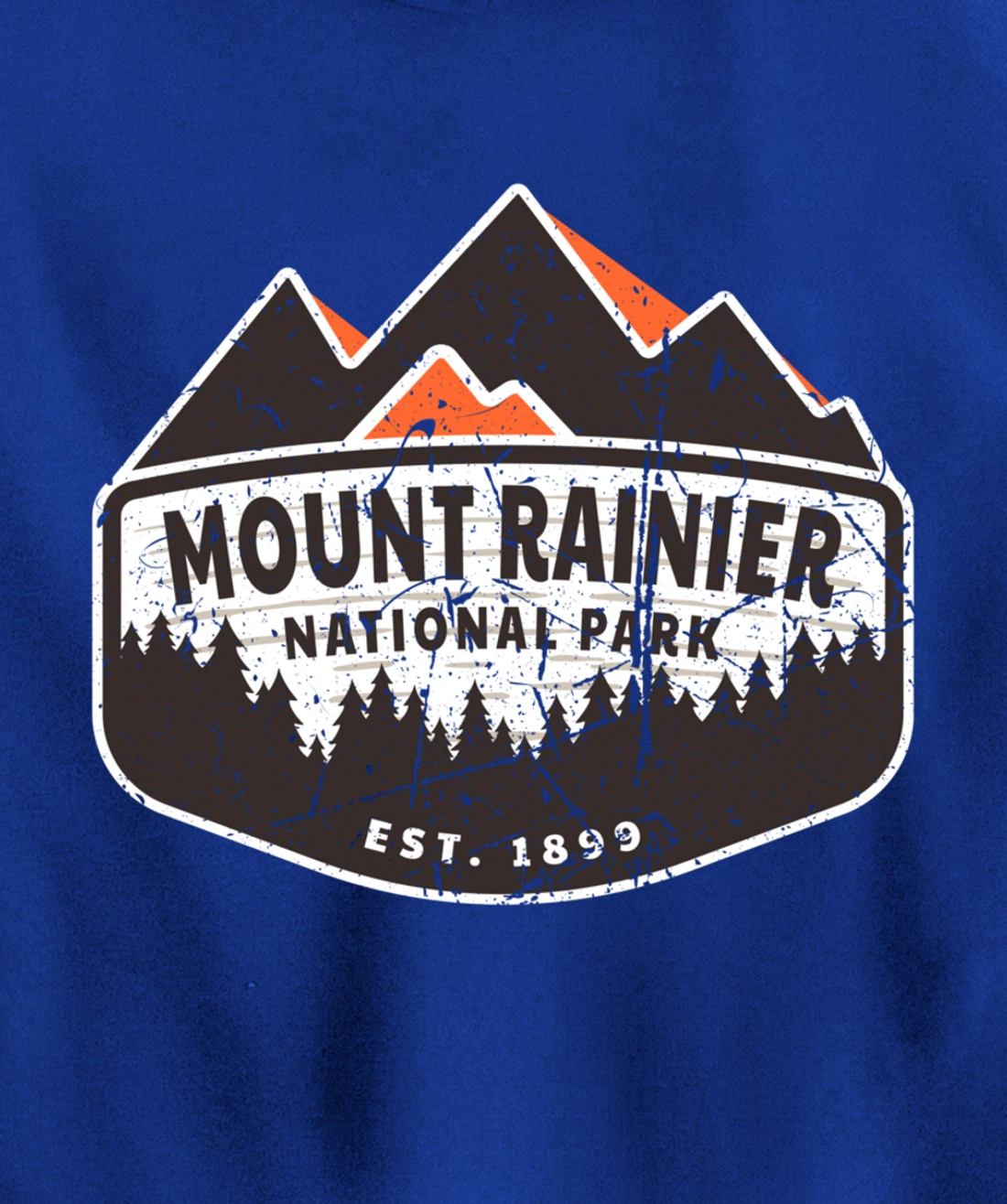 Vintage Mount Rainier National Park Washington Est. 1899 Pullover Hoodie