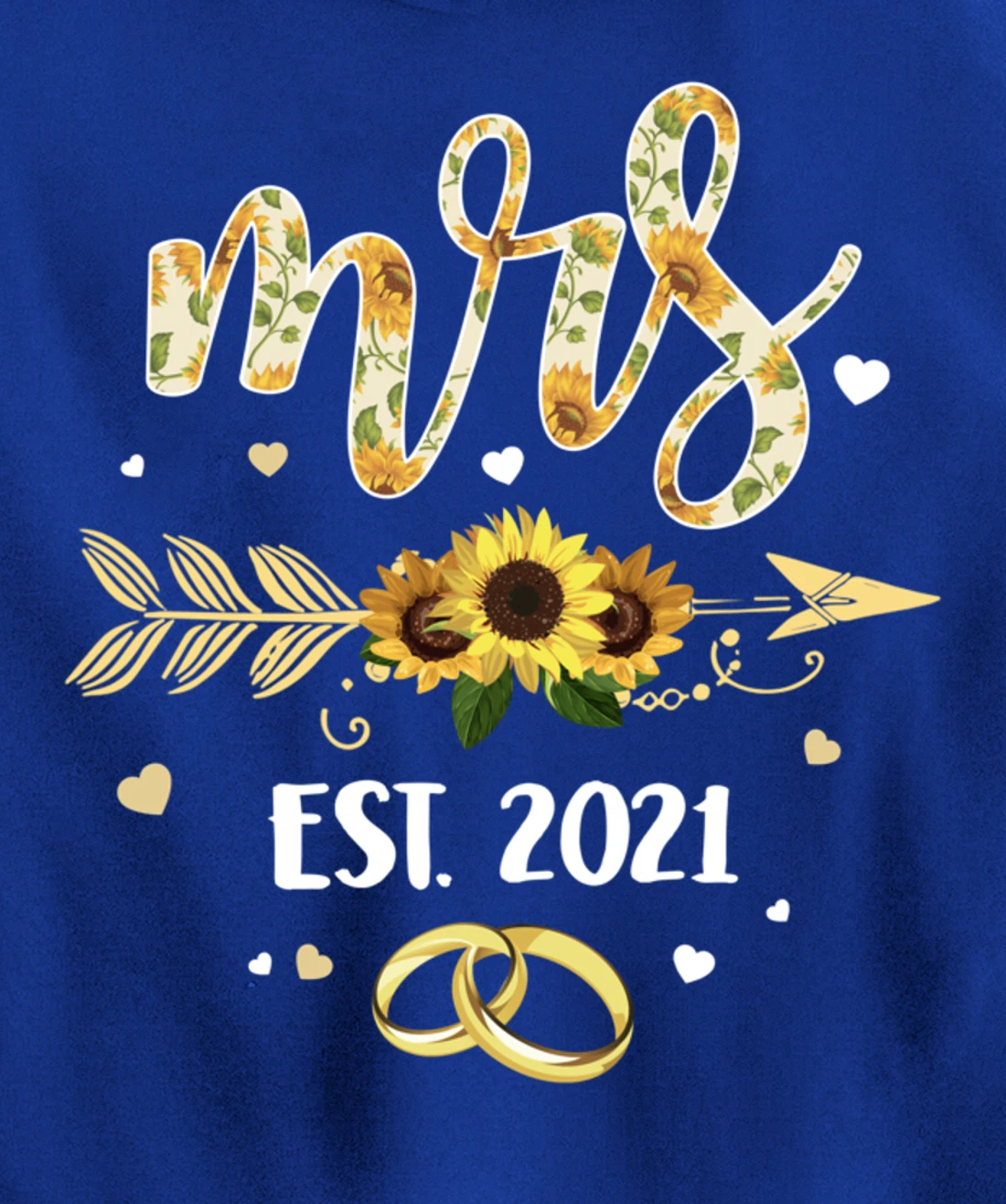 Wedding for Bride for Mrs Est 2021 Bride lover Pullover Hoodie