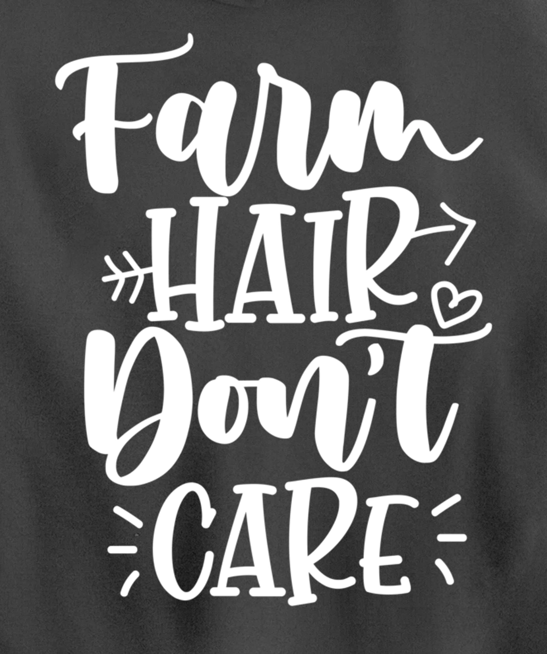 Farm Hair Don't Care Girl Wife Girlfriend Pullover Hoodie