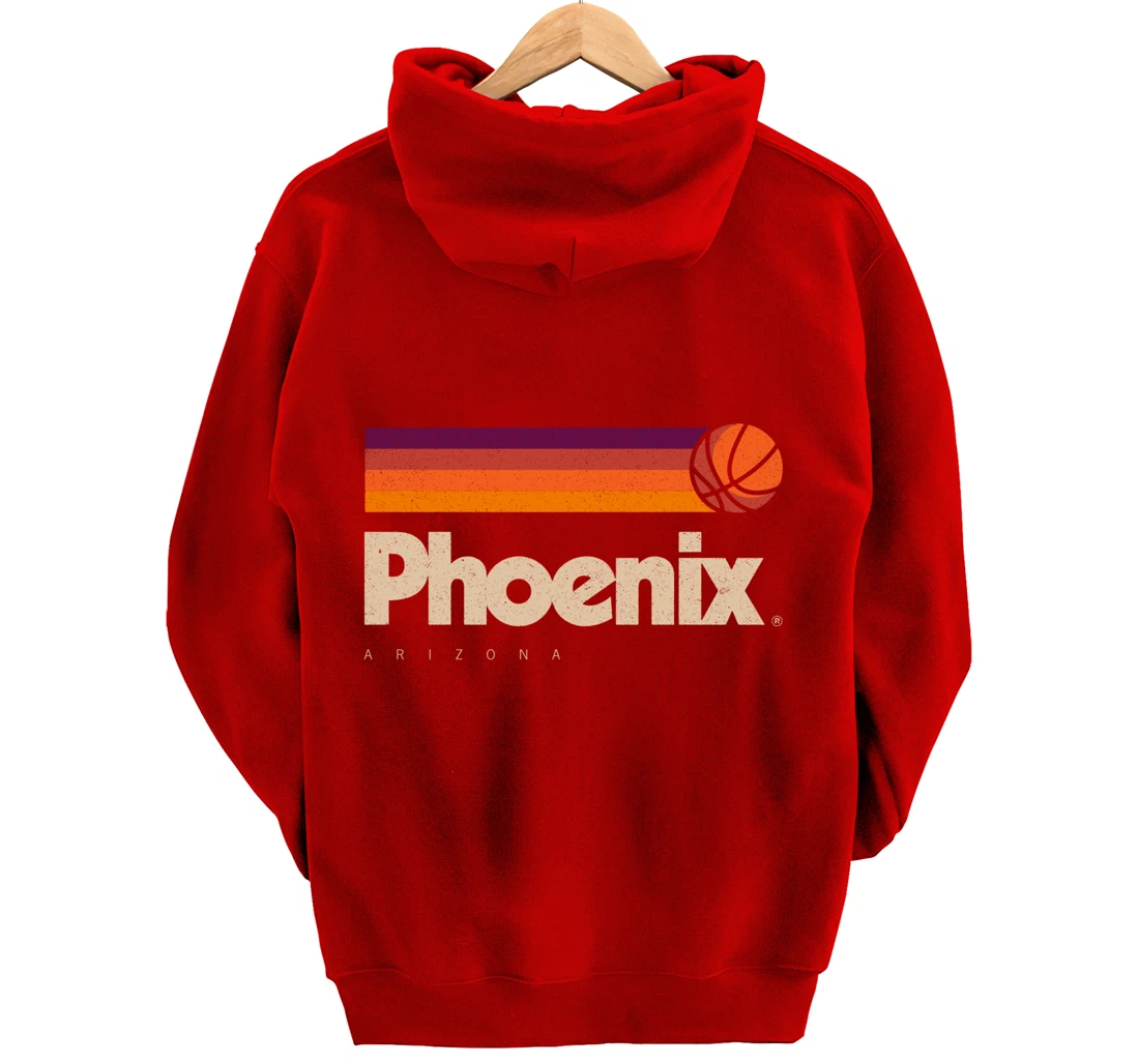 Phoenix Basketball B-Ball City Arizona Retro Phoenix Pullover Hoodie
