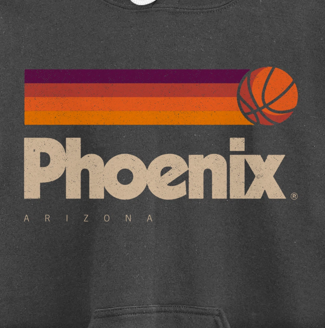 Phoenix Basketball B-Ball City Arizona Retro Phoenix Pullover Hoodie