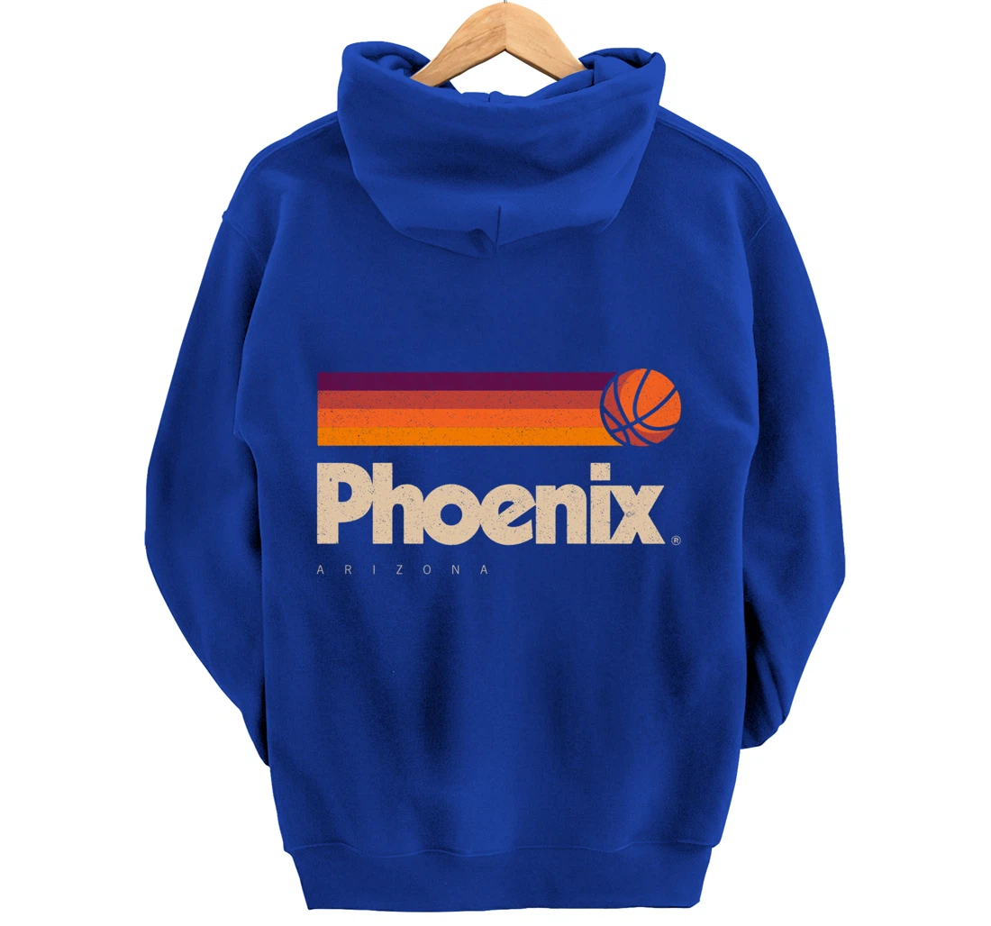 Phoenix Basketball B-Ball City Arizona Retro Phoenix Pullover Hoodie