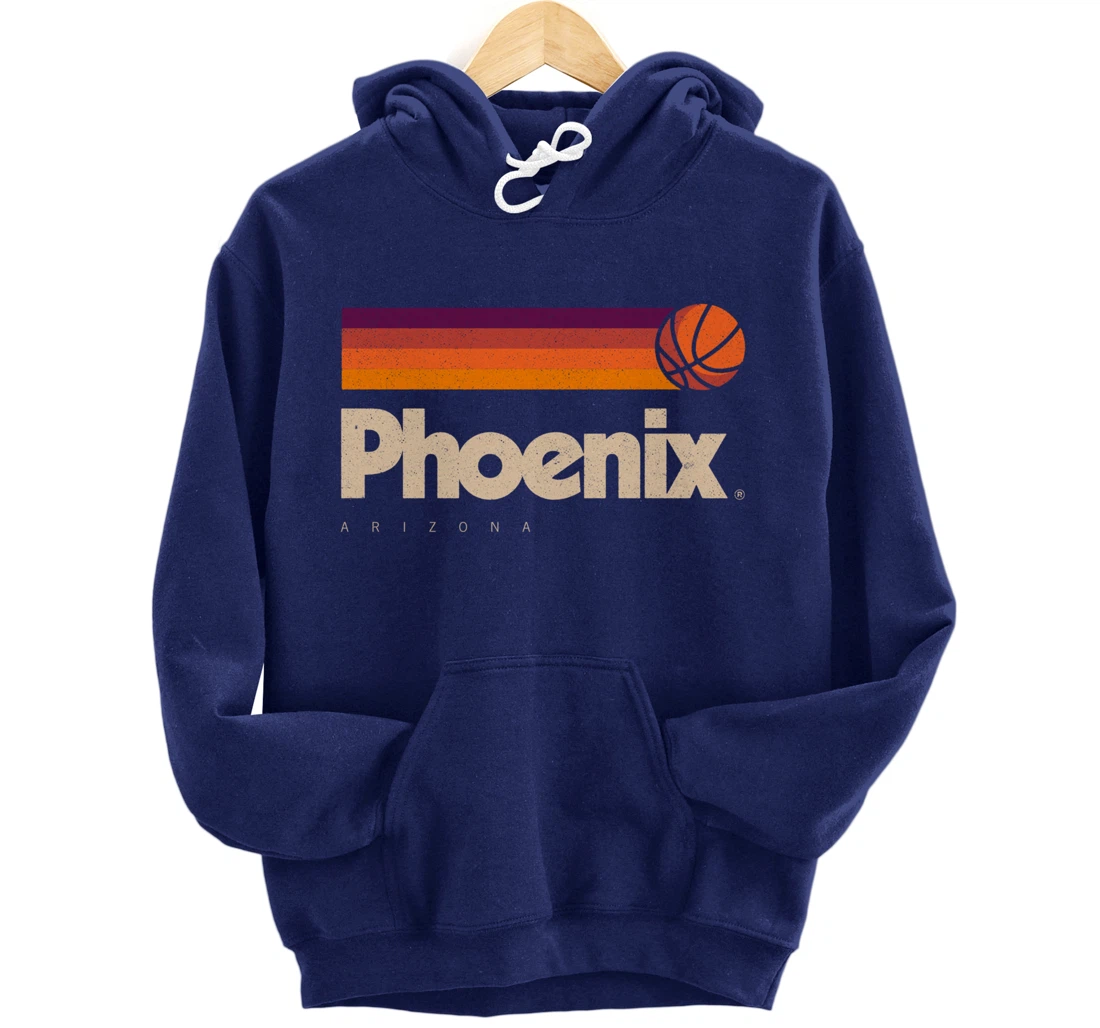 Phoenix Basketball B-Ball City Arizona Retro Phoenix Pullover Hoodie