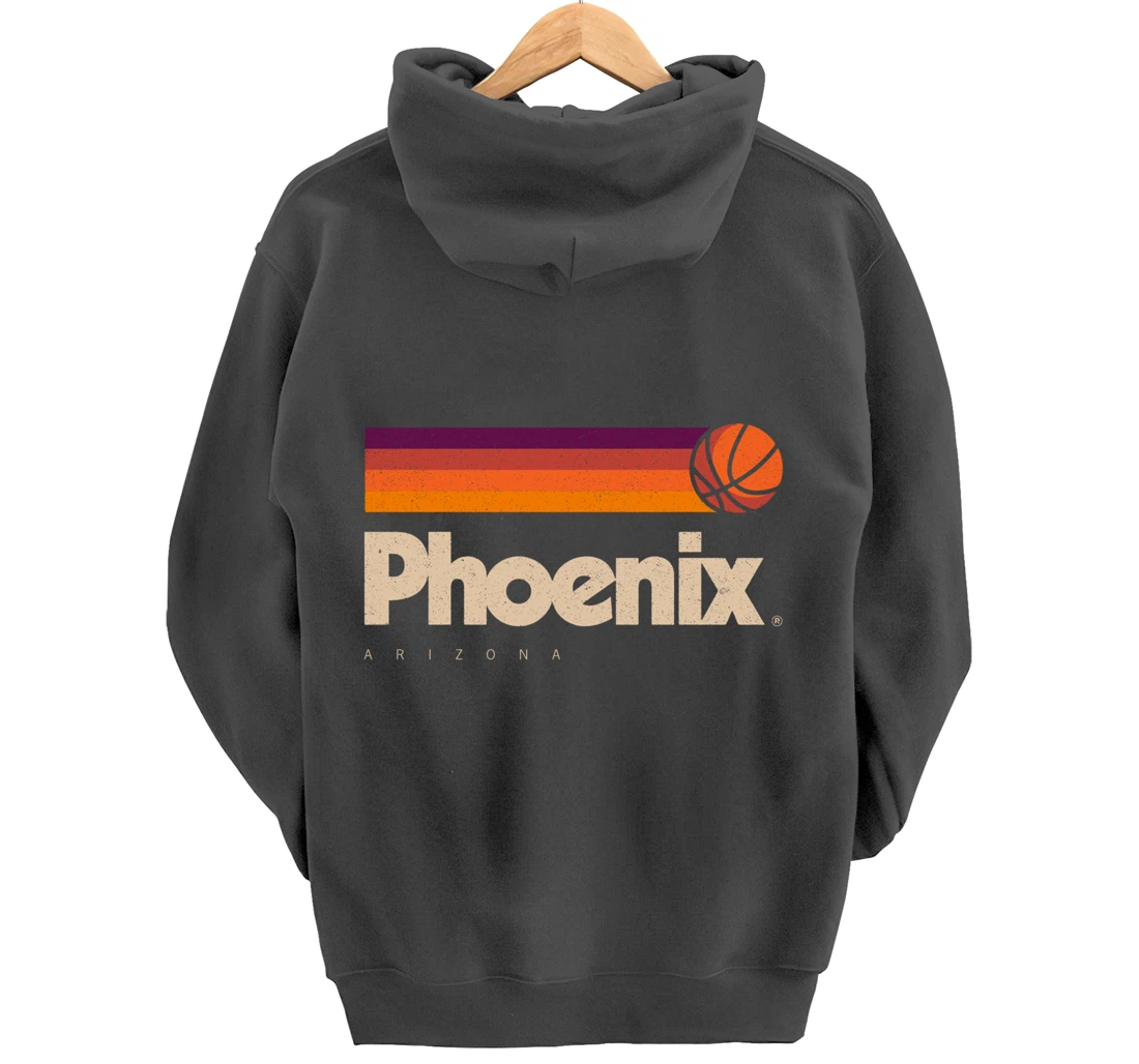 Phoenix Basketball B-Ball City Arizona Retro Phoenix Pullover Hoodie