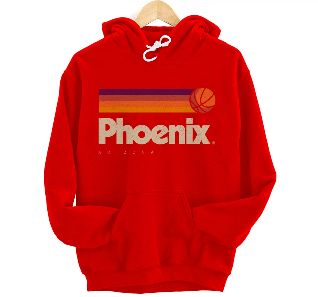 Phoenix Basketball B-Ball City Arizona Retro Phoenix Pullover Hoodie