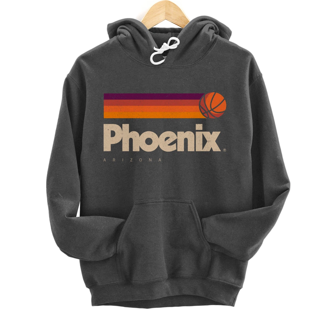 Phoenix Basketball B-Ball City Arizona Retro Phoenix Pullover Hoodie