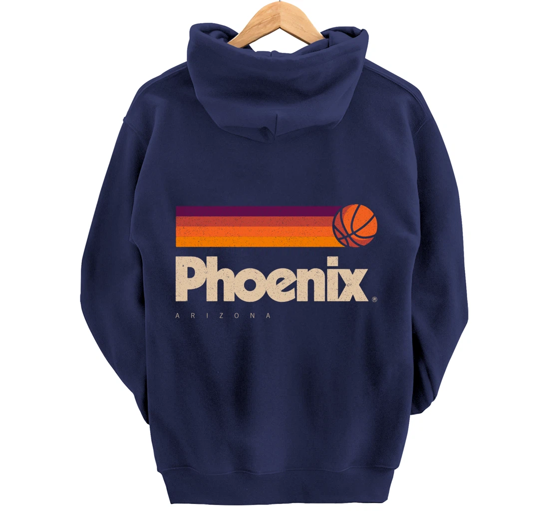 Phoenix Basketball B-Ball City Arizona Retro Phoenix Pullover Hoodie