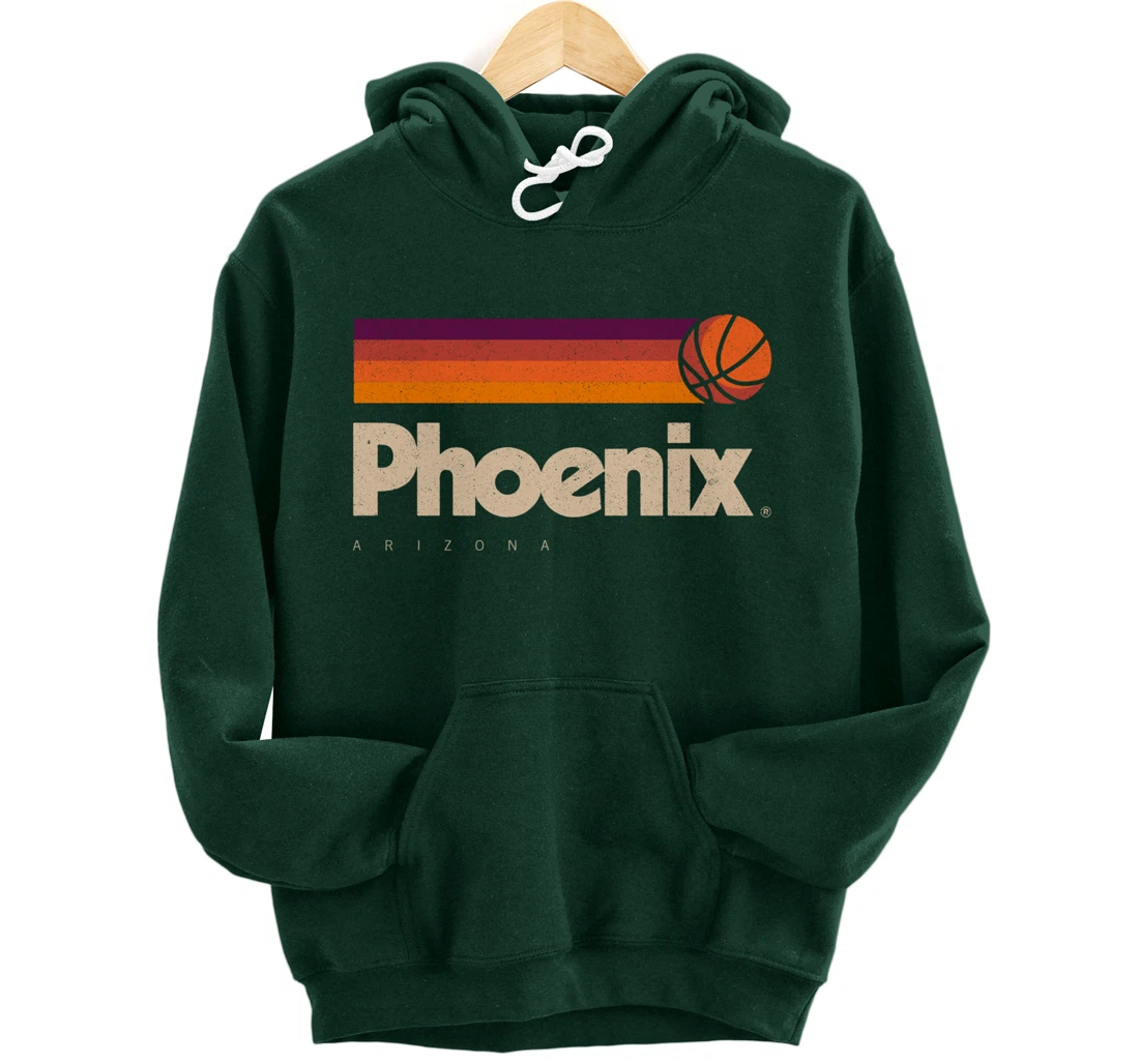 Phoenix Basketball B-Ball City Arizona Retro Phoenix Pullover Hoodie