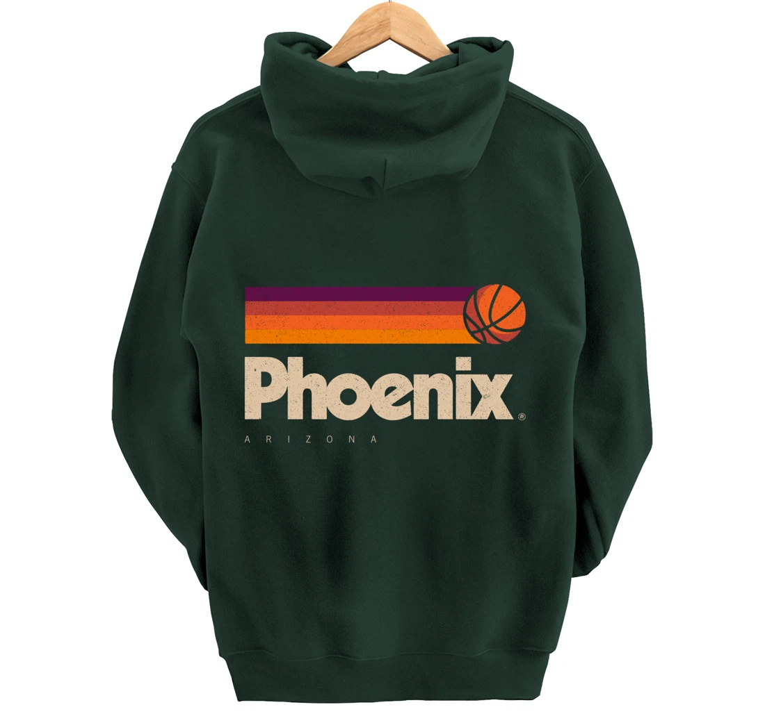 Phoenix Basketball B-Ball City Arizona Retro Phoenix Pullover Hoodie