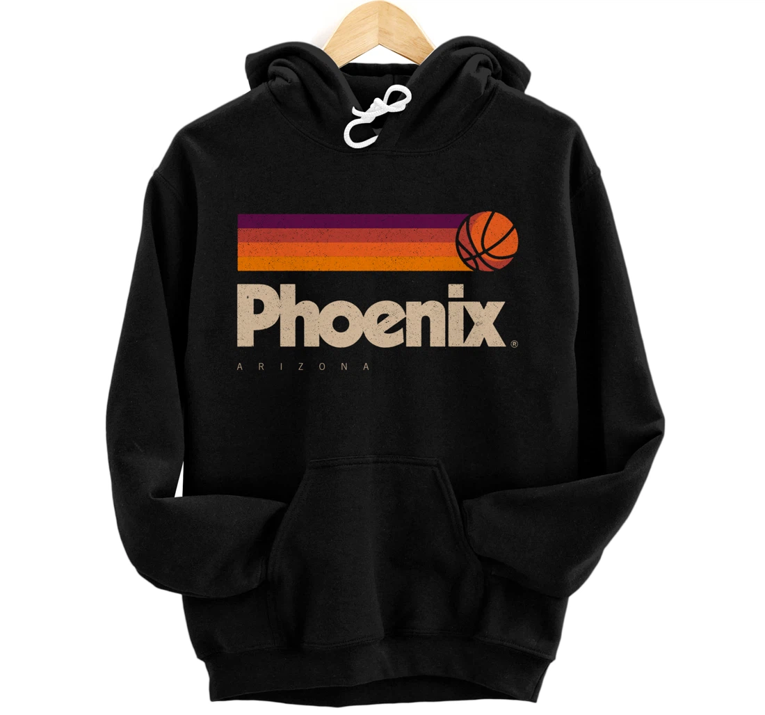 Phoenix Basketball B-Ball City Arizona Retro Phoenix Pullover Hoodie