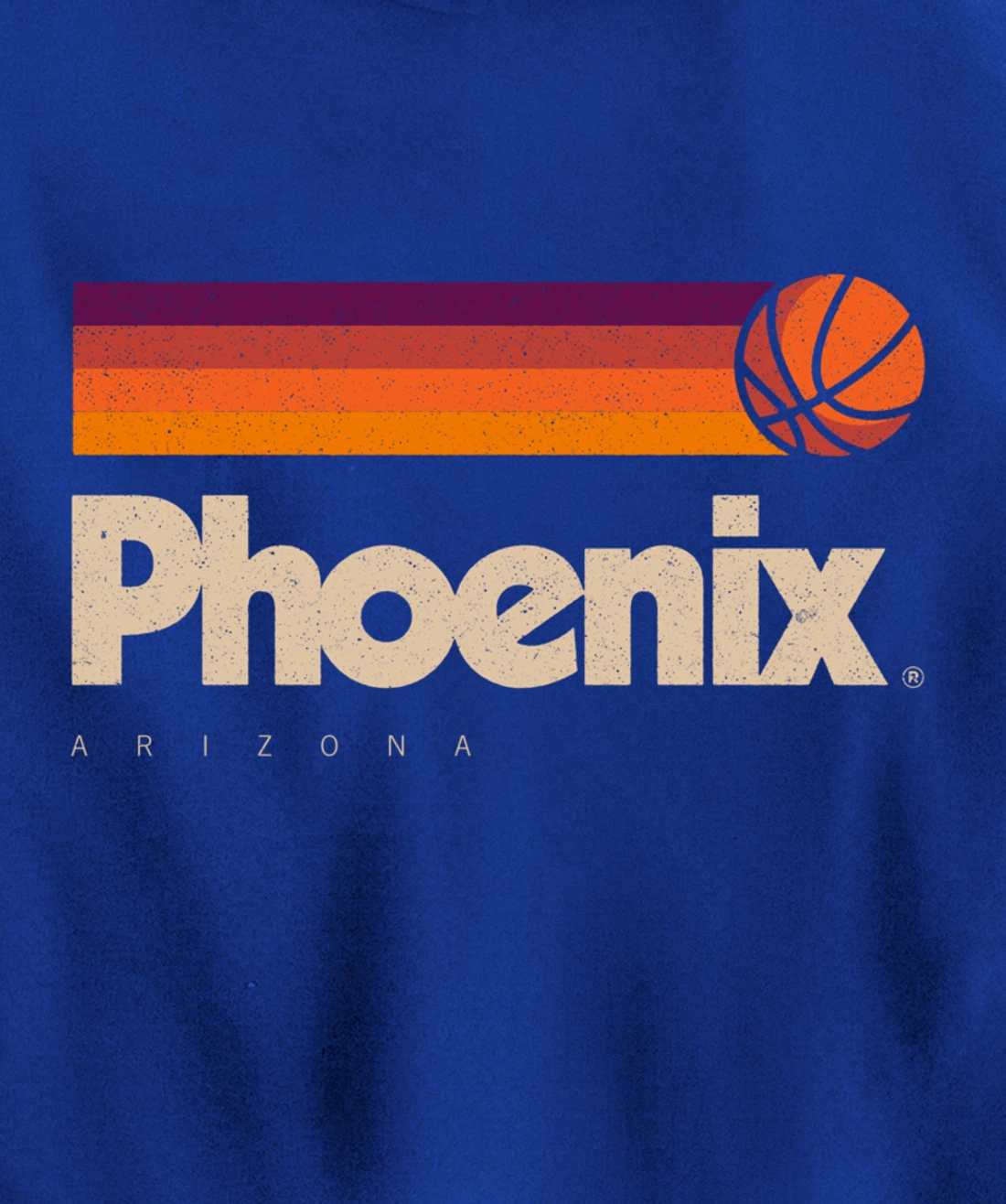 Phoenix Basketball B-Ball City Arizona Retro Phoenix Pullover Hoodie