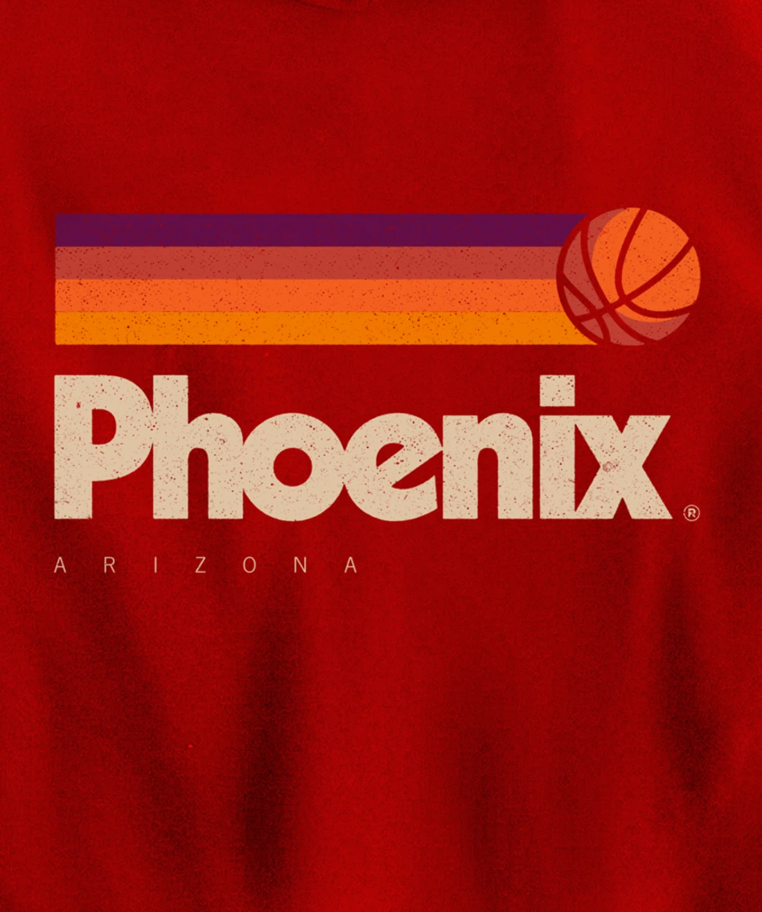 Phoenix Basketball B-Ball City Arizona Retro Phoenix Pullover Hoodie
