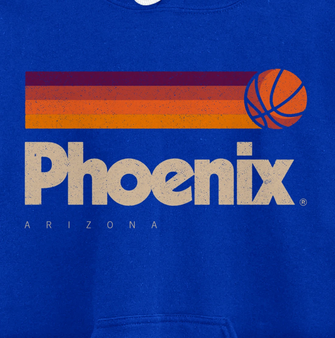 Phoenix Basketball B-Ball City Arizona Retro Phoenix Pullover Hoodie