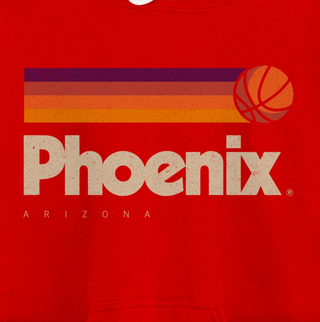 Phoenix Basketball B-Ball City Arizona Retro Phoenix Pullover Hoodie