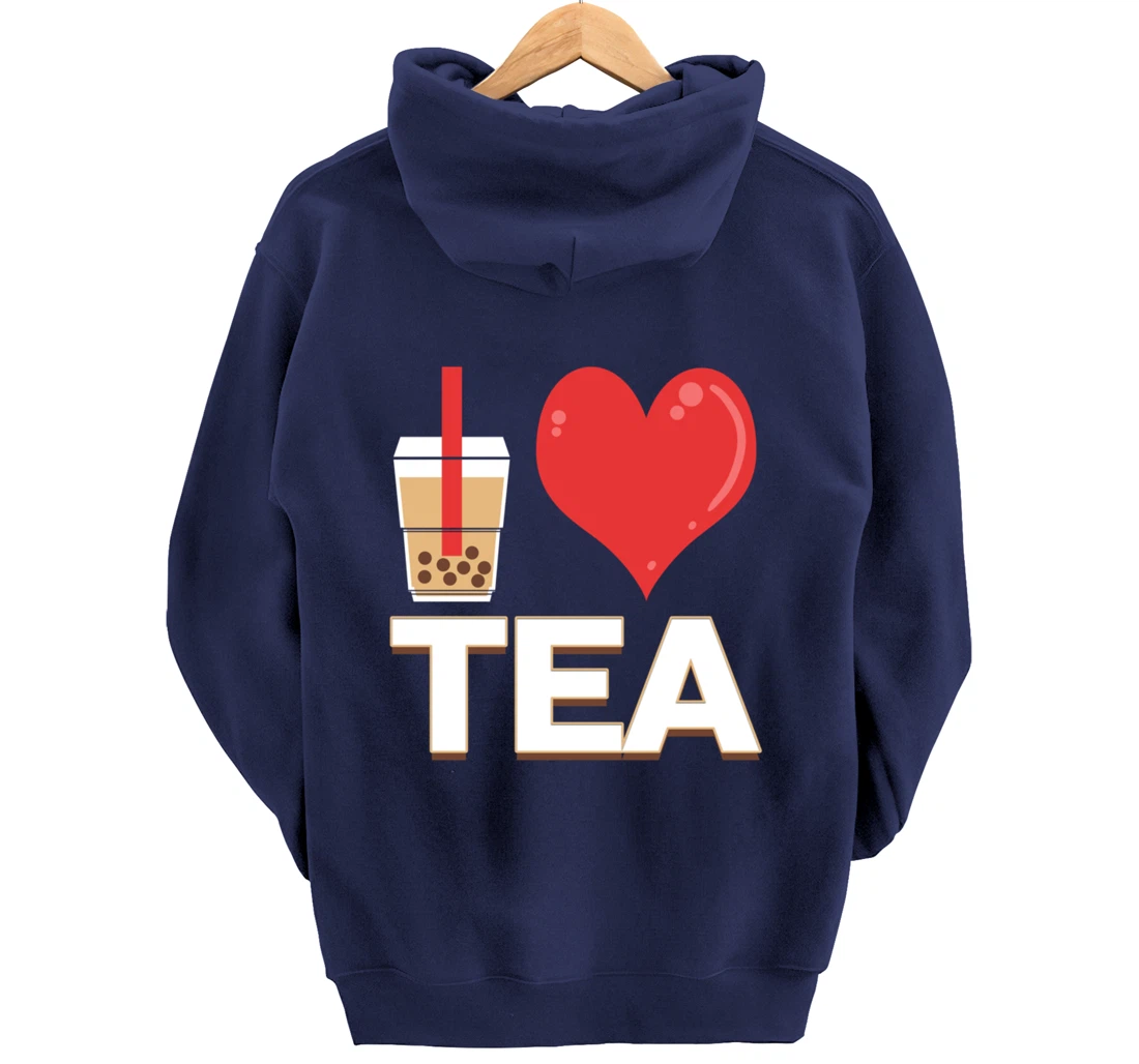 I Love Bubble Tea - Bubble Tea Lover Pullover Hoodie