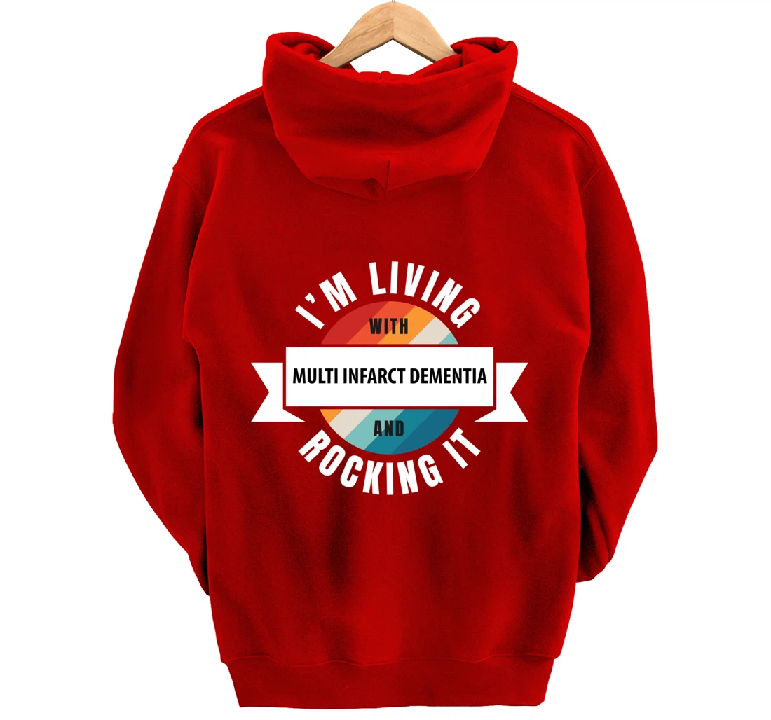 Multi Infarct Dementia Awareness Living With Brain Disease R Pullover Hoodie