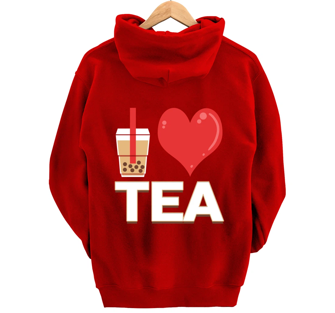 I Love Bubble Tea - Bubble Tea Lover Pullover Hoodie