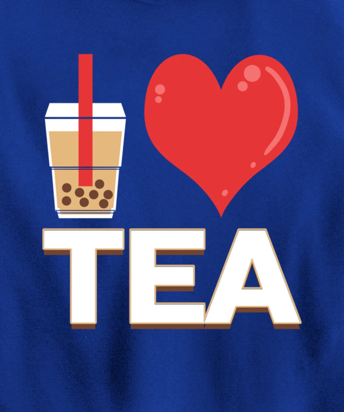 I Love Bubble Tea - Bubble Tea Lover Pullover Hoodie