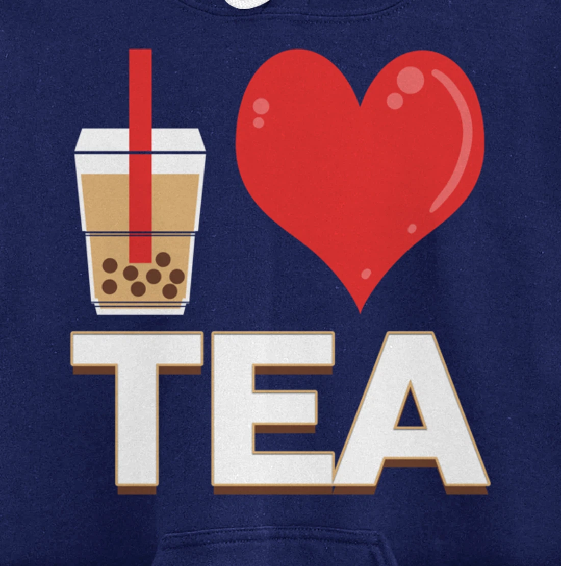 I Love Bubble Tea - Bubble Tea Lover Pullover Hoodie