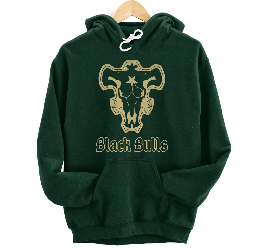 Retro Clover Anime Black Japanese Bulls Manga Costume Pullover Hoodie