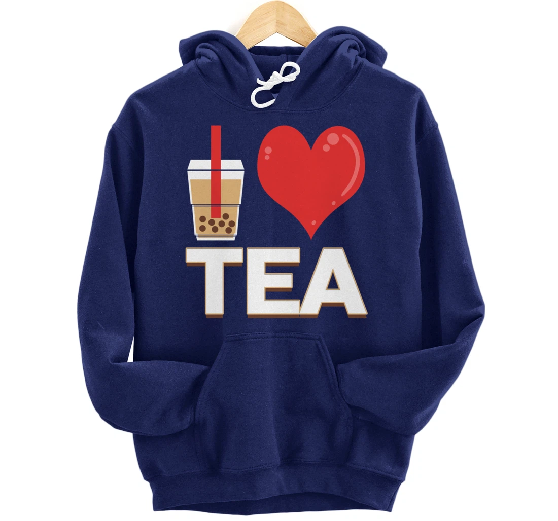 I Love Bubble Tea - Bubble Tea Lover Pullover Hoodie