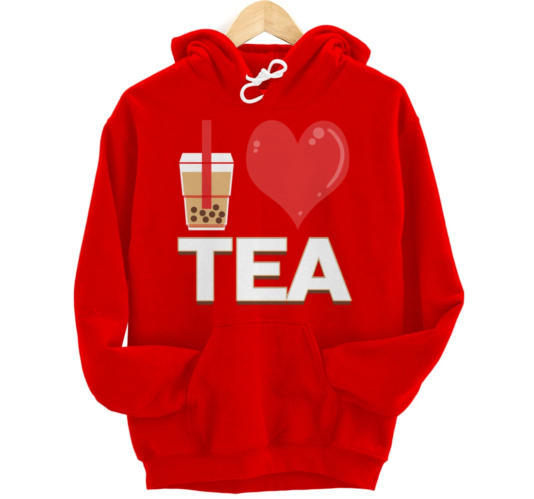I Love Bubble Tea - Bubble Tea Lover Pullover Hoodie