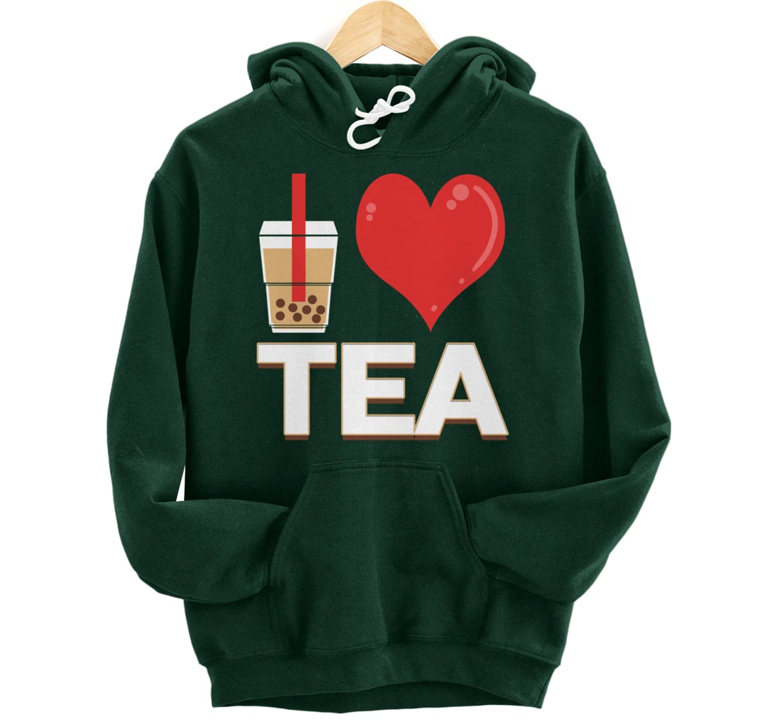 I Love Bubble Tea - Bubble Tea Lover Pullover Hoodie
