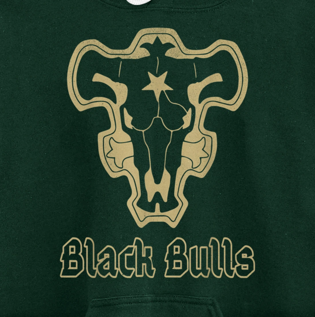 Retro Clover Anime Black Japanese Bulls Manga Costume Pullover Hoodie
