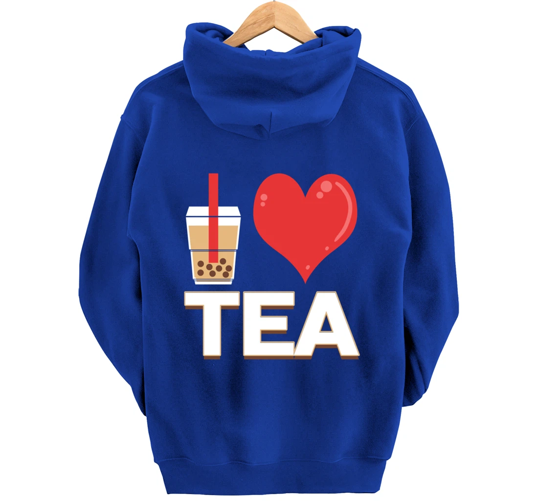 I Love Bubble Tea - Bubble Tea Lover Pullover Hoodie