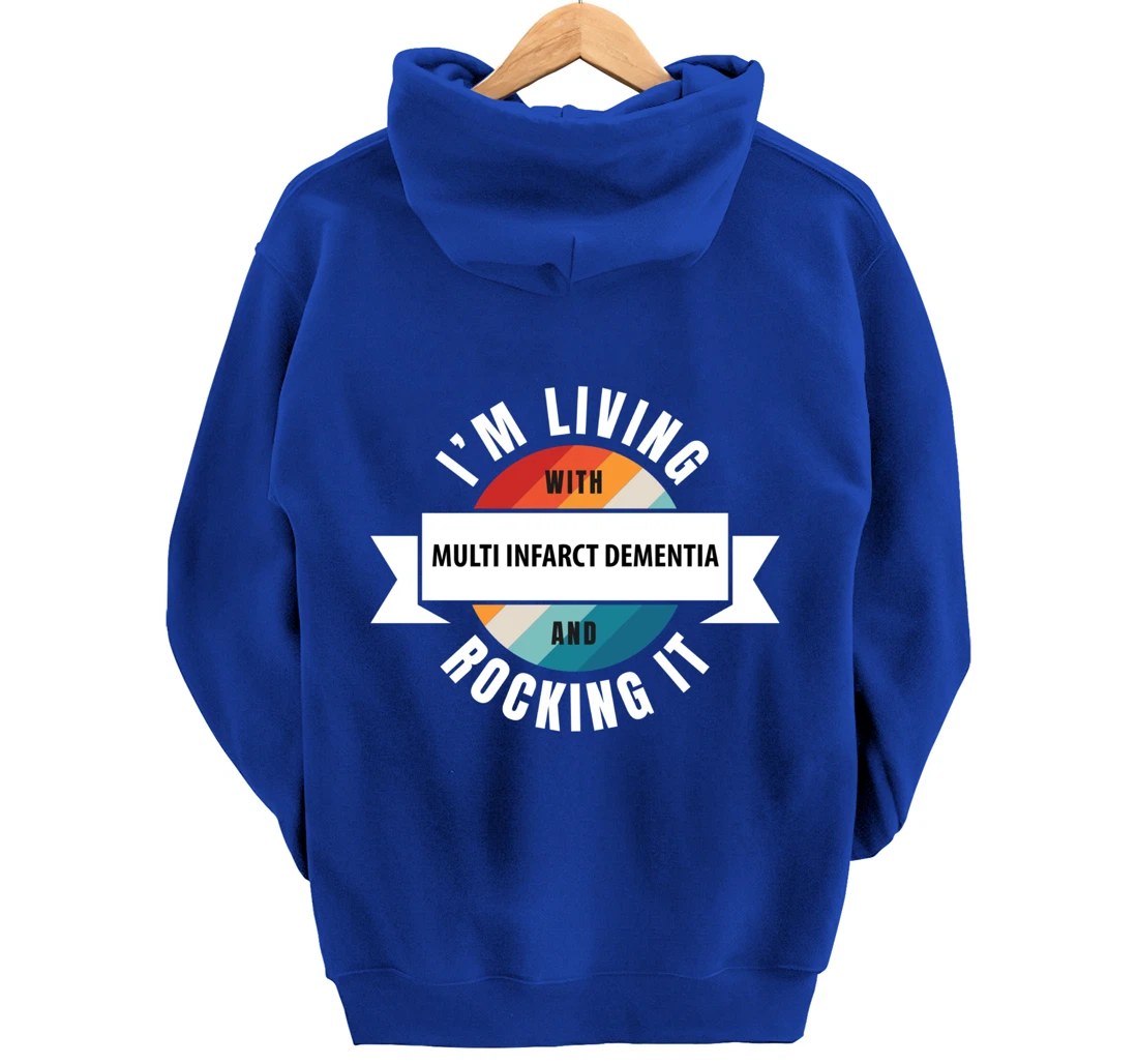Multi Infarct Dementia Awareness Living With Brain Disease R Pullover Hoodie