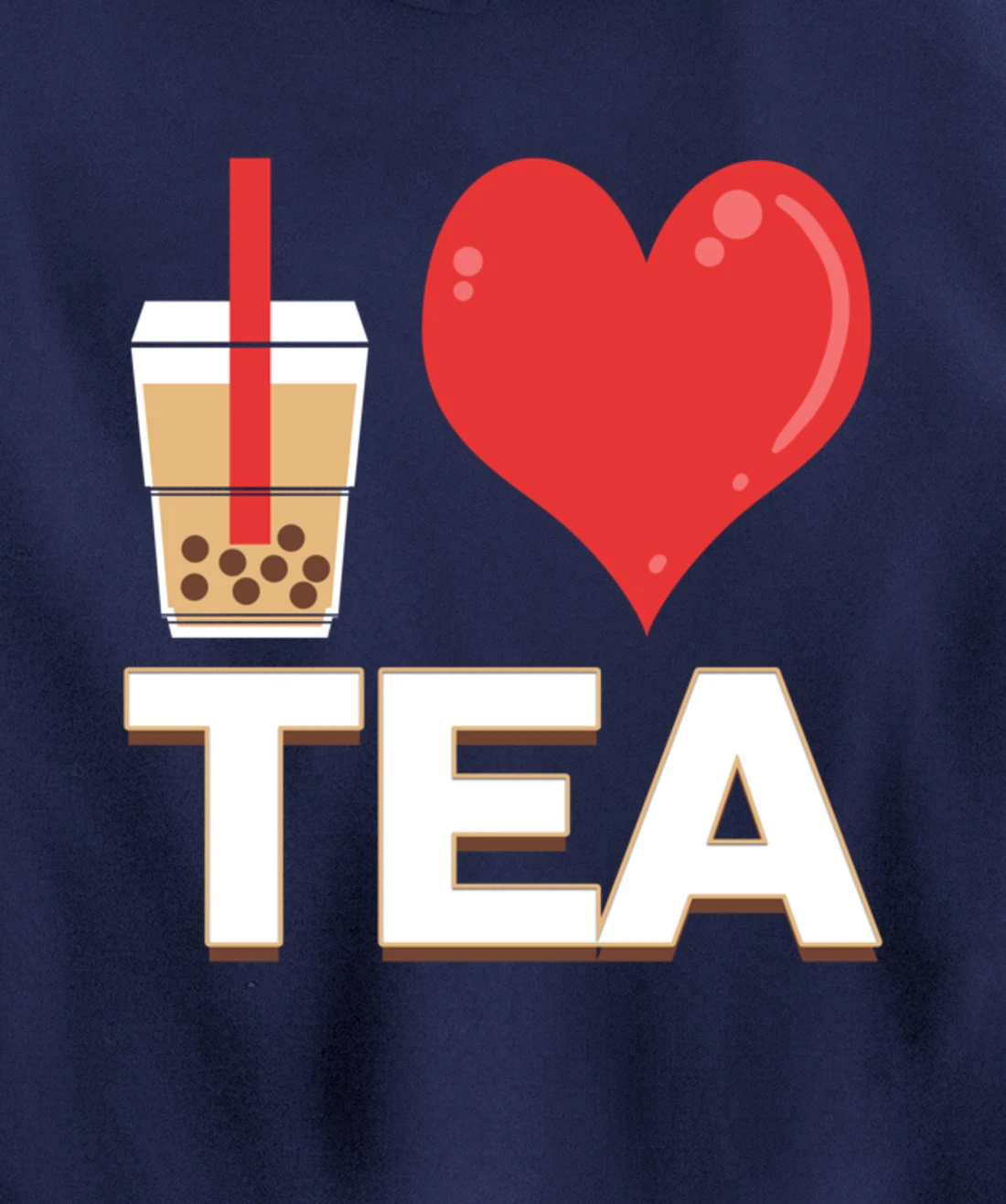 I Love Bubble Tea - Bubble Tea Lover Pullover Hoodie