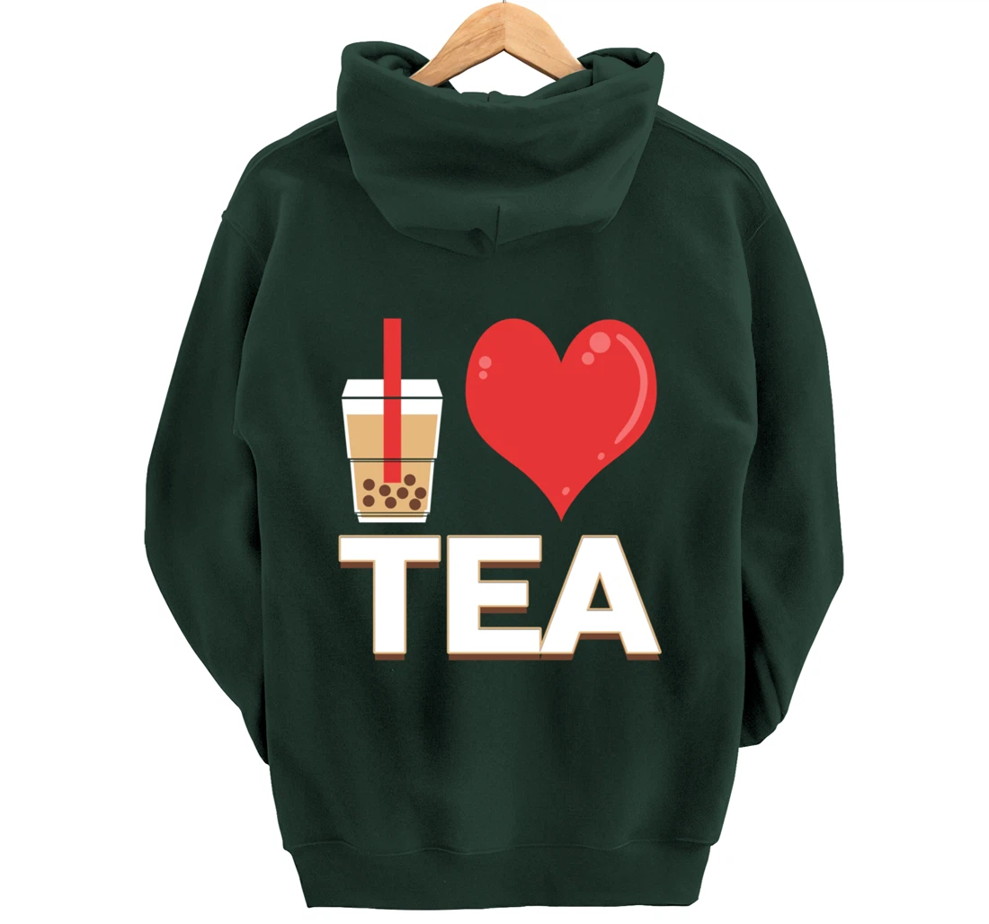 I Love Bubble Tea - Bubble Tea Lover Pullover Hoodie