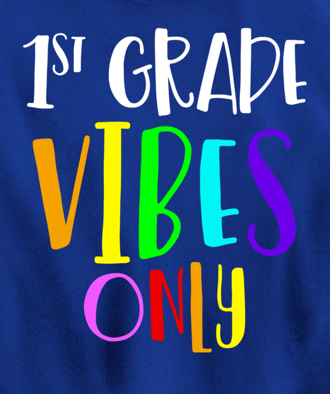 1st Grade Vibes Only Back To School New 1st Grade Student Pullover Hoodie