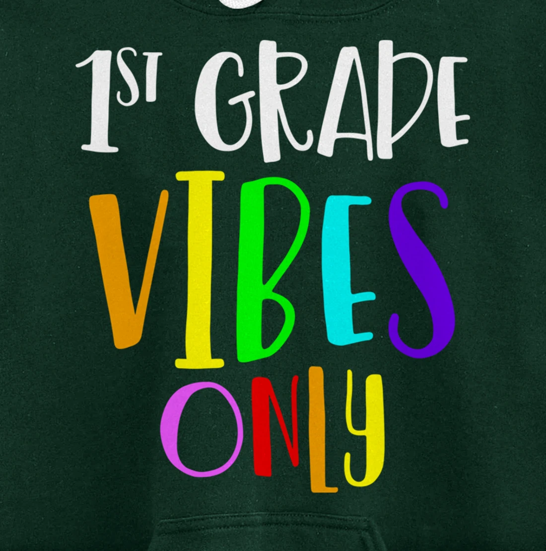 1st Grade Vibes Only Back To School New 1st Grade Student Pullover Hoodie